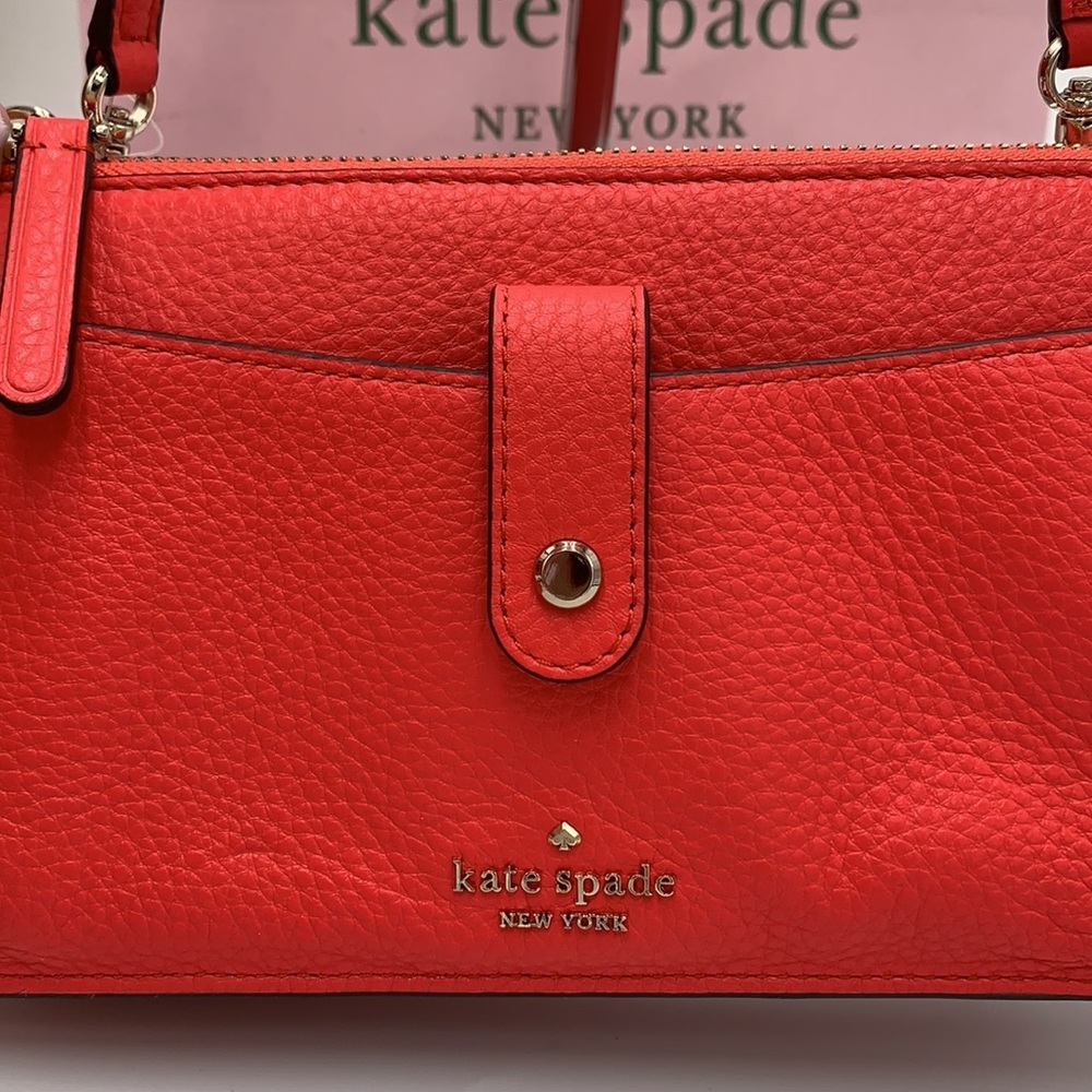 KATE SPADE JACKSON SMALL TAB CROSSBODY STOPLIGHT COLOR - Picture 3 of 13